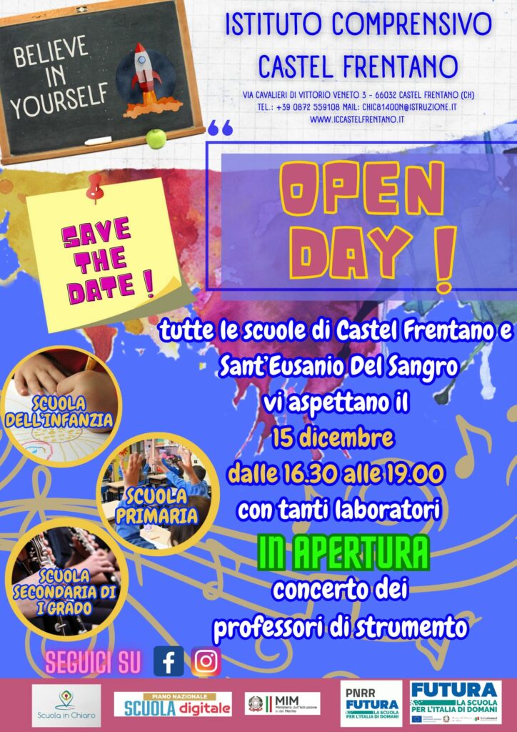 OPEN DAY 15 DICEMBRE 2023